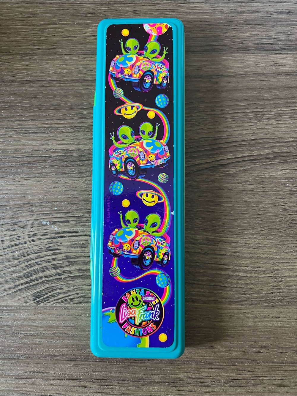 Lisa Frank vintage alien zoomer and zorbit pencil case